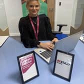 Blackpool singer Amy Blyth, 20, from Cleveleys, has recently took up the role of business administrative apprentice with Lancashire employability charity Inspira