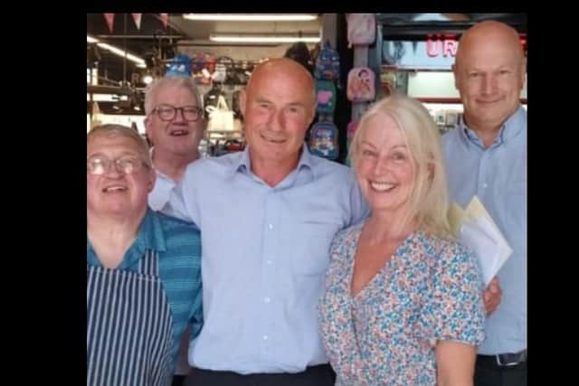 Steve Roberts (centre) has retired from Preston Markets after 33 years