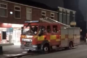 Fire crews at the scene in Hough Lane, Leyland on Thursday night (November 23). (Picture by Mark Hewitson)