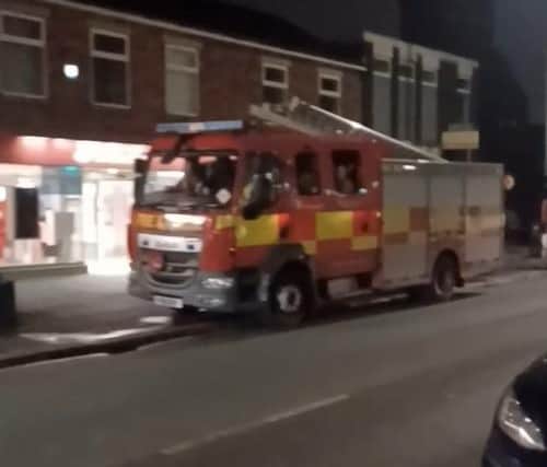 Fire crews at the scene in Hough Lane, Leyland on Thursday night (November 23). (Picture by Mark Hewitson)
