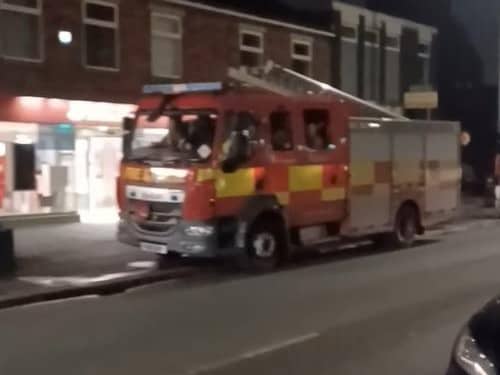 Fire crews at the scene in Hough Lane, Leyland on Thursday night (November 23). (Picture by Mark Hewitson)