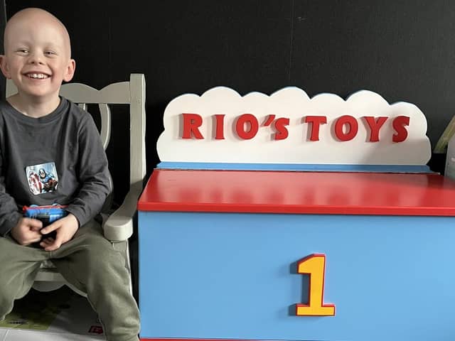 Former Preston defender Tommy Spurr's young son Rio who has been battling cancer over the past year
