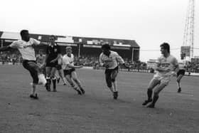 Preston North End's Brian Mooney puts in a cross against Port Vale in the play-offs