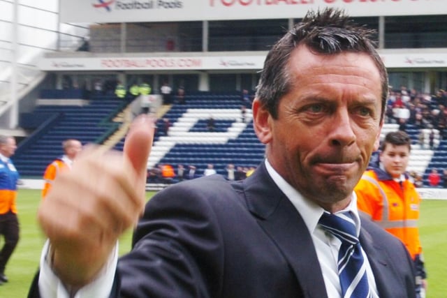 PNE manager Phil Browne gives a thumbs up despite his side's relegation at the end of the season.