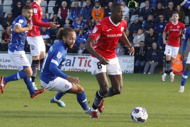 Ousmane Fane has left Morecambe Picture: Ian Lyon