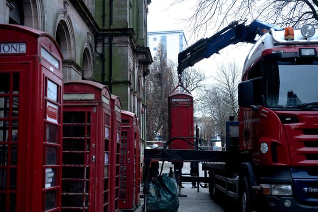 The call boxes were removed for refurbishment - and to prepare them for a new purpose in December 2024