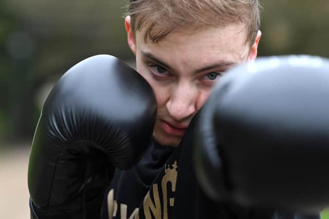 The 21-year-old was suffering with depression when he decided to take up boxing again.