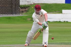 Photo: David Hurst.
Blackpool CC V Chorley CC at Stanley Park, Blackpool.
Chorley's Edwin Moulton