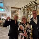 Miri Templeton & Darrell Whittaker, owners of Homebird Interiors, celebrates the official opening with Mayor of St Annes, Shirley Green. Photo by Lucinda Herbert