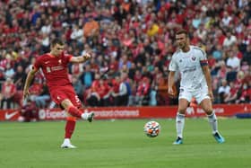 Ben Woodburn in pre-season action for Liverpool last season against Osasuna.