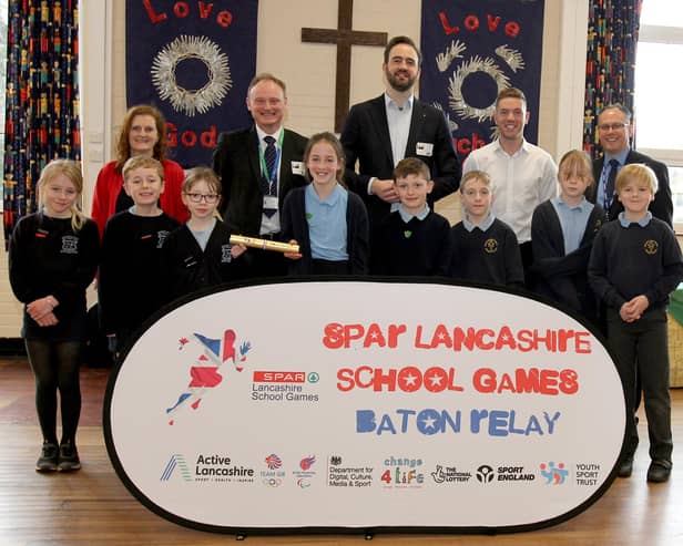 A baton relay has begun across Lancashire schools in the run up to the SPAR Lancashire School Games final.