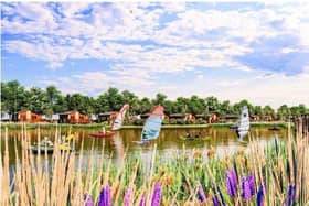 An artist's impression of how the new leisure lake would look.