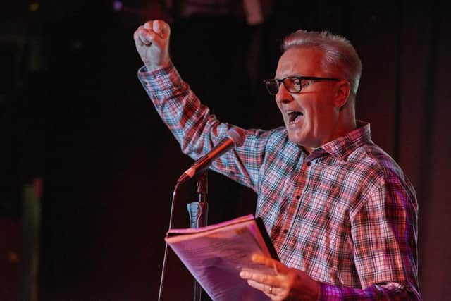 Tony Walsh is best known for performing 'This Is The Place' for the Manchester Arena bombing victims. Credit: Garry Cook  @gazcook