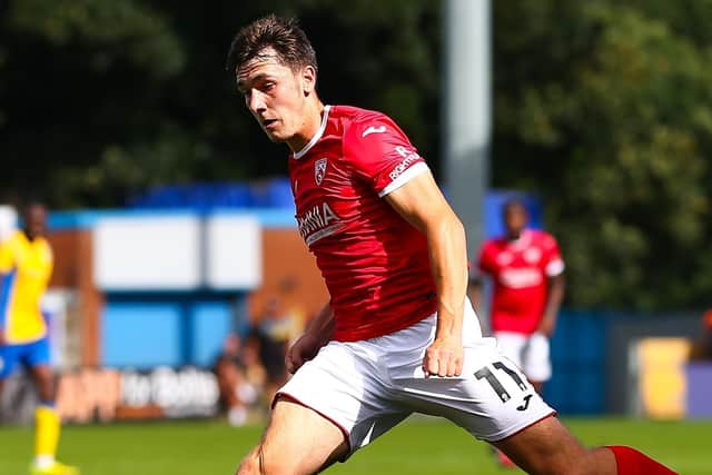 Adam Mayor set up Morecambe's goal and created other chances for the Shrimps Picture: Jack Taylor