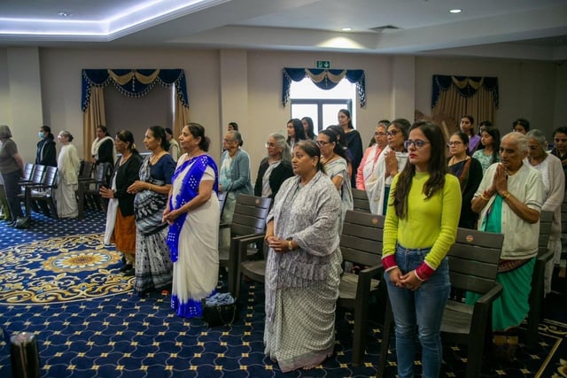 BAPS Shri Swaminarayan Mandir in Preston joined all the nation by offering a heartfelt tribute to Her Majesty The Late Queen Elizabeth II with a special prayer assembly in memoriam of her life of service on Sunday 11 September 2022.