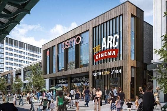 The Arc Cinema will occupy the largest spot in the new Animate complex.
