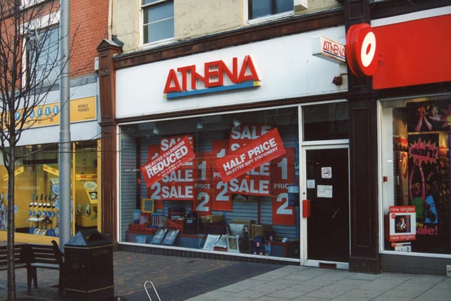 Usually populated by teenagers, Athena on Friargate, sold posters