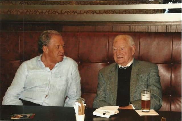 Tony with his good friend Sir Tom Finney