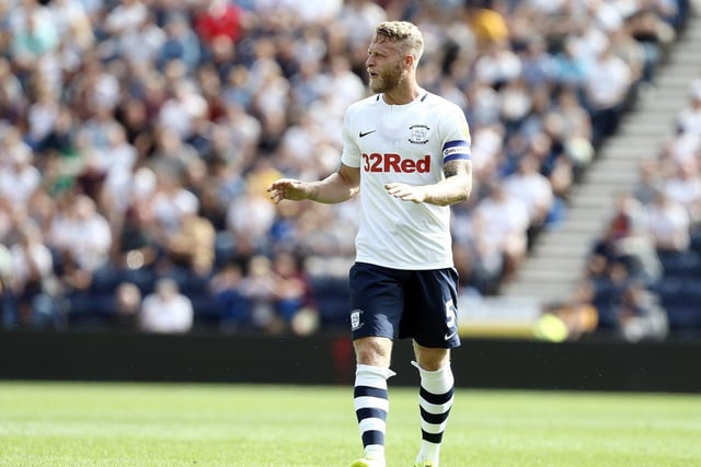 PNE captain Tom Clarke during the game