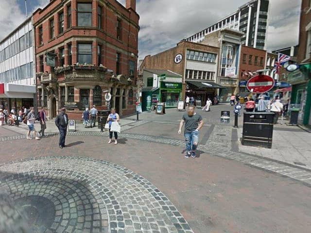 The junction of Friargate and Orchard Street, an area in which three adult gaming centres will operate (image: Google)