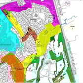 Areas 3a and 3b are to become public open spaces - marked in yellow.