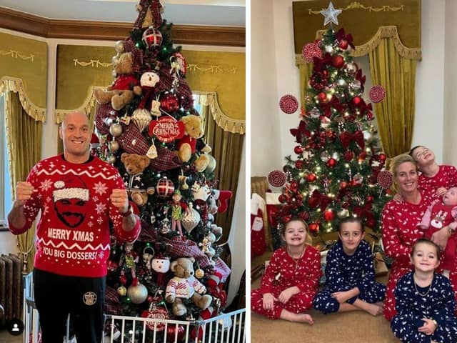 As it's the festive season, let's start with their chosen Chirstmas trees (left in 2022 and right in 2023)