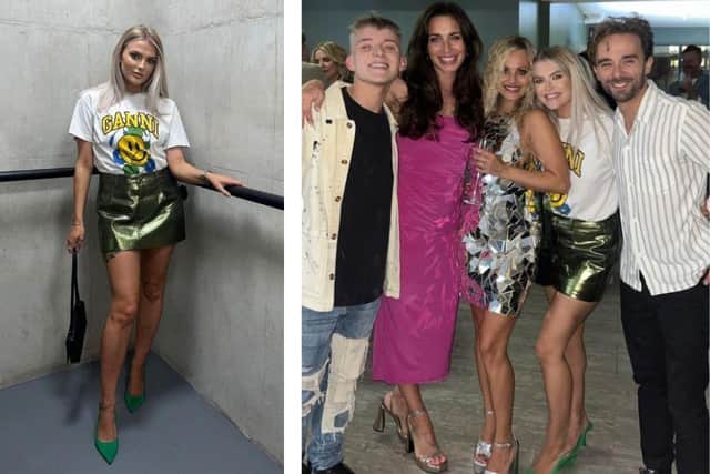 Group picture L to R: Paddy Bever, Julia Goulding, Tina O'Brien, Lucy Fallon and Jack P Shepherd. Images: @lucyfallonx on Instagram