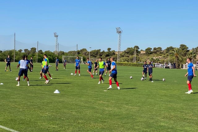PNE players complete their preparations in the Alicante heat