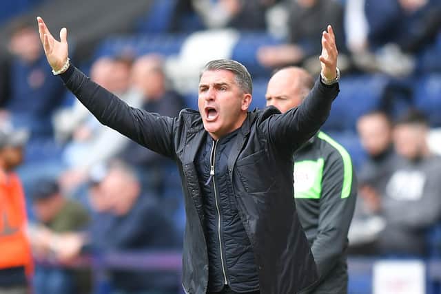 Preston North End manager Ryan Lowe during the 1-1 draw with Millwall at Deepdale