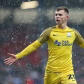 Preston North End's Ben Woodburn celebrates scoring against Blackburn Rovers