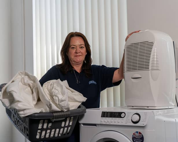 Ebac's Pamela Petty with LaundryDri
