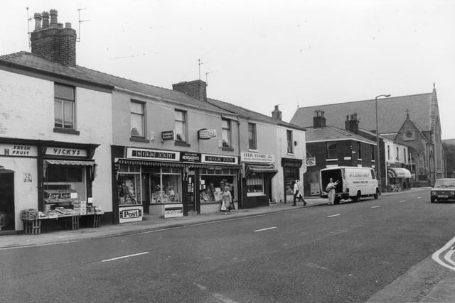 Another photo showing some of the shops on New Hall Lane - this was taken in 1985