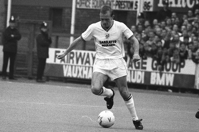 PNE returned to an all-white kit in 1988 and changed manufacturers to Scoreline