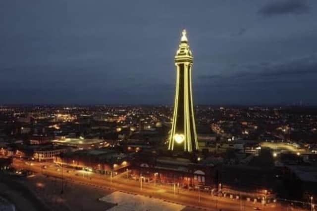Blackpool Tower was lit up blue and yellow in January as part of fundraising efforts for Isabelle