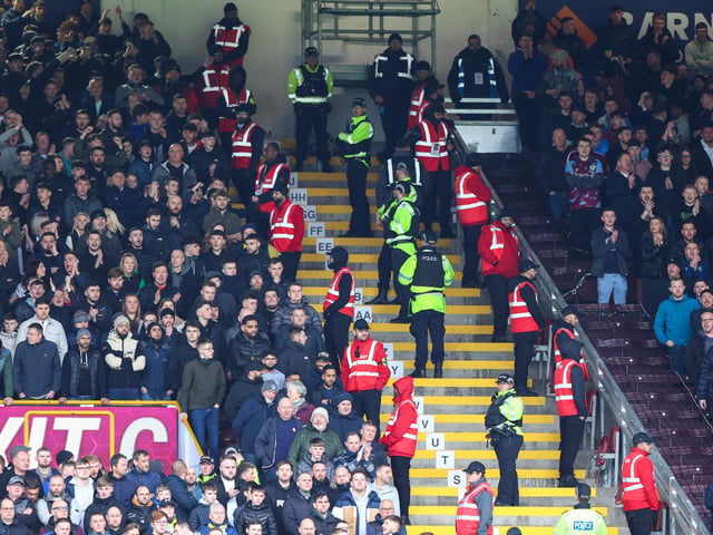 Preston North End fans in the away end