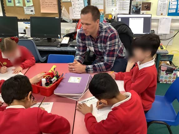 Children taking part in workshop activities
