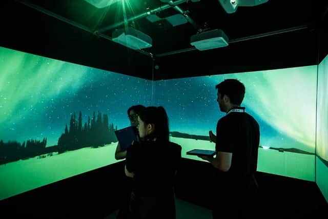 Lancashire businesses can get the use of VR suites offered by Nelson and Colne College and Accrington and Rossendale College including a mobile hub which can travel across the county