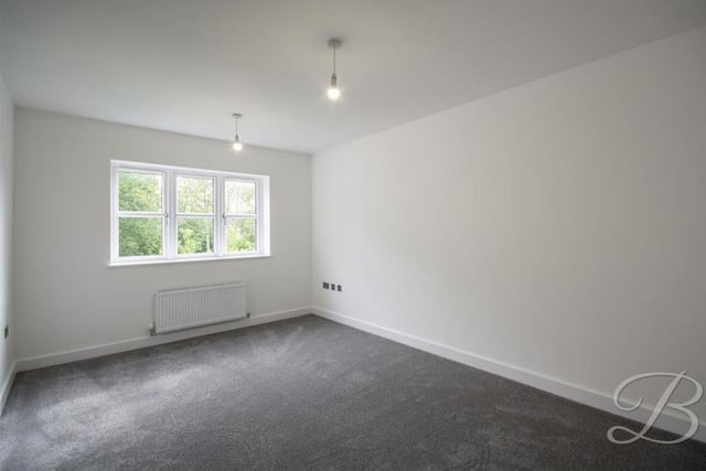 The fourth bedroom overlooks the front of the £800,000 Ravenshead property. Again it has a carpeted floor and a central heating radiator. All the bedrooms present a perfect canvas for you to add your own mark.