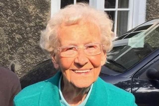 Mary Gregory, 94, died following a fire at her home in Heysham