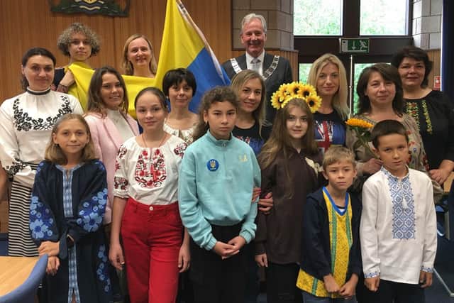 Ribble Valley Mayor Stuart Hirst hosted a reception marking Ukraine Independence Day.