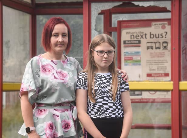 Marika Botham has started a petition calling on the council to sort better school transport after being told her daughter,  Sienna Burrow, 11, will not be able to get the school bus to St Michael's in Chorley in September as it is full