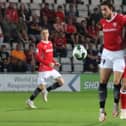 Cole Stockton missed Morecambe's match against Fleetwood Town last Saturday as speculation mounts over his future Picture: Ian Lyon