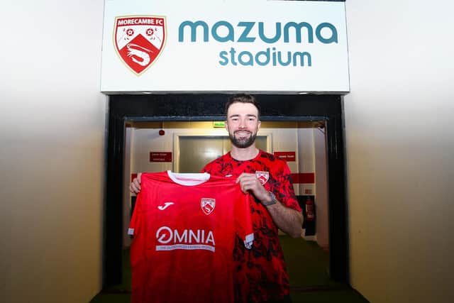 Gwion Edwards has joined Morecambe Picture: Morecambe FC