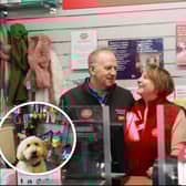 Gary and Sheela Harper have traded taking it easy for serving the people of Cottam - along with goldendoogle Bob