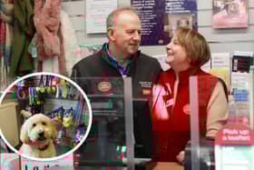 Gary and Sheela Harper have traded taking it easy for serving the people of Cottam - along with goldendoogle Bob