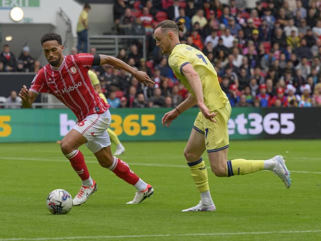 Preston North End's Will Keane (with Bristol City's Zak Vyner (photo: David Horton/CameraSport)