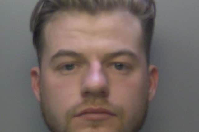 Jordan McFaulds, 25, from Lancashire, was sentenced to two years and nine months in prison at Guildford Crown Court after pleading guilty to two counts of common assault by beating, two counts of actual bodily harm and one of intentional strangulation. (Jan 31,2023)