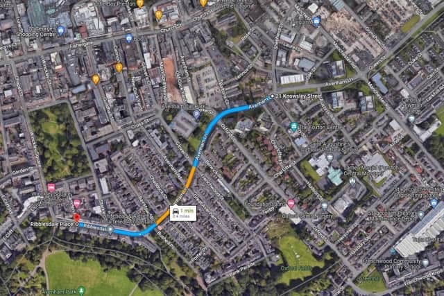 A half-mile stretch of Avenham Lane will be closed in stages from Ribblesdale Place to Skye Hill, affecting access to Avenham multi-storey car park