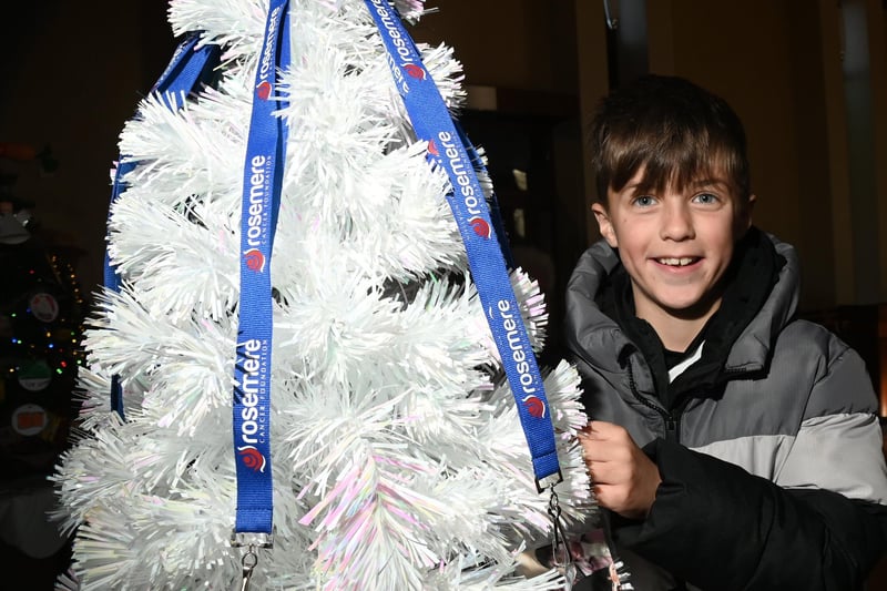 Jacob Rowell, 9, with his favourite tree.