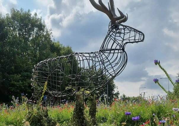 Walt stood proudly on the Carrwood Road roundabout for just a year (image: Danny Lyons)